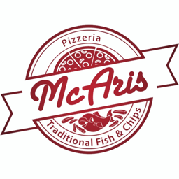 McAris Takeaway logo.
